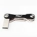 Compact Key Holder By TIGER-KEY, Smart Key Organizer - Key Case, Premium Aluminum Alloy - Practical Multi Tool Keychain, Extended Key Holder (2-10 Keys, Black)