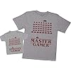 Master Gamer & Apprentice Gamer – Maak een set – Gecoördineerde cadeauset voor vader en baby – Heren-T-shirt en baby-T…