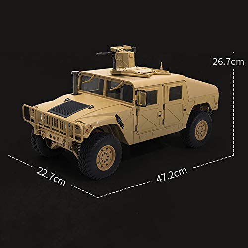 Delili 4WD RC Geländewagen,2.4Ghz Ferngesteuerter Militär-LKW, RC LKW Buggy Für Kinder Im Alter Von 6-14 Jahren – Bild 3