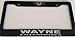 Wayne Enterprises - Automotive Black with Grey License Plate Frame -