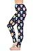 CowCow Womens Navy Tone Colorful Owls Pattern Leggings, Navy - L
