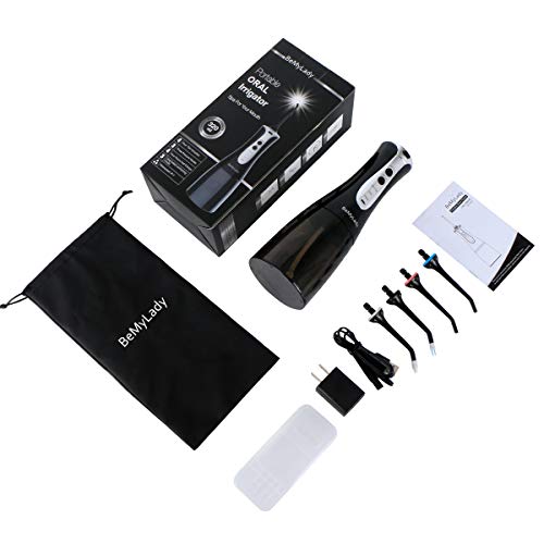 Water Flossers Pick Teeth Cleaner,TOPOINT 320ML Cordless Water Flosser Pik Portable for Braces Dental Oral Irrigator with 4 Jet Tips, 3 Modes