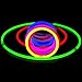 Myamy Glow Sticks in Bulk 300 Count for Party and Halloween Favors - 8'' Glow in The Dark Lights Toys Great to Make Tons of Glow Necklaces and Glow Bracelets (3 Tubes of 100)