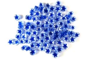Blue Star Murrine 12101-96 Millefiori COE 96 Glacial Art Glass