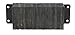 Vestil 1024-4.5 Horizontal Laminated Dock Bumper, Fabric Reinforced Rubber, Rectangular, 4 Holes, 10