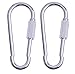 Odoland 5 Pair Quick Link Snap Hook Carabiner Connector Screw Lock Clip for Swing Play Set