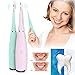 Electric Sonic Dental Calculus Plaque Remover Tool Kit - Tooth Scraper Tartar Removal Cleaner - Teeth Stain Eraser Polisher - Remove Tarter for Kids Adult - 100% Proven Safe Effective (Pink)