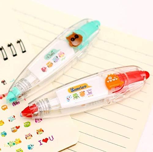Gwill 2 Pcs Novelty Lace Deco Correction Tape Cute Animal Tapes for Letter Book DIY corretive Stationery School Supplies Scrapbooking Stickers Diary Decor Style Random
