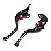 Heran Short Brake Clutch Levers for Yamaha YFZ 450 S/T/V 2003-2006, YFM 660 Raptor 2001-2006,YFM 350 Raptor 2006-2013, Banshee YFZ350 1995-2008, YFS200 Blaster 2003-2007,YFM 700 Raptor 2000-2006