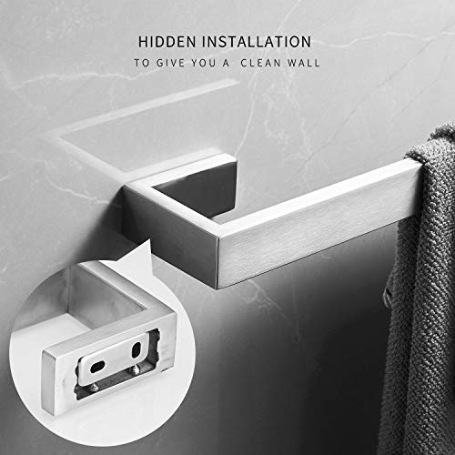 Four Piece Bathroom Accessories Set Stainless Steel Wall Mounted,Brushed Nickel Finished
