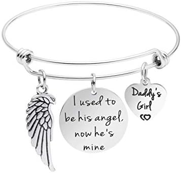 Awegift Memorial Jewelry Remembrance Loss of Mom Dad Father Mother Necklace Bracelet Sympathy Gift