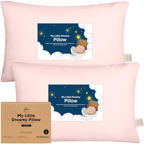 KeaBabies 2pk Toddler Pillows 2 Year Old