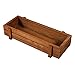 Wooden Plant Seeds Box, 2 Colors Randomly Indoor Outdoor Windowsill Kitchen Garden Herb / Flower Planter Trough (3Pcs)
