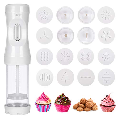 ORNOOU Electric Cookie Press Gun Handheld Cookie Press Maker Kit With