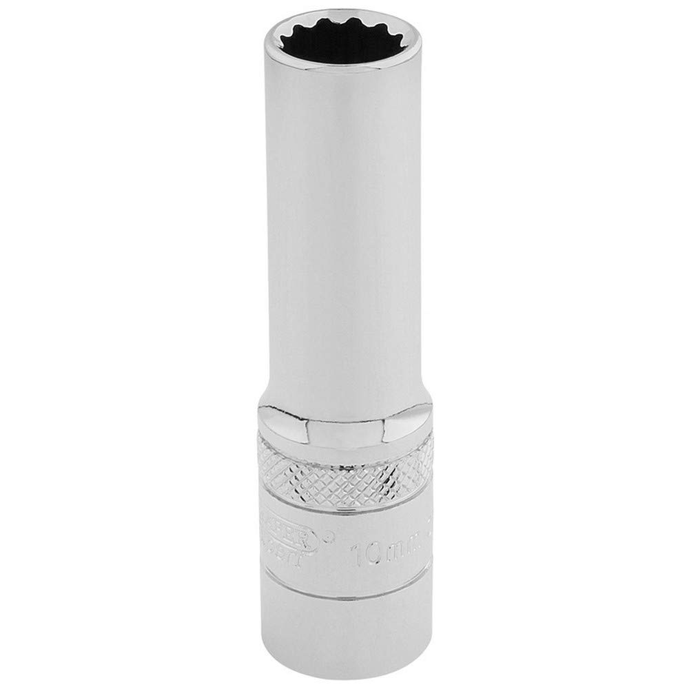 Draper 32819 Metric 3/8-Inch Square Drive Hi-Torq 12-Point Deep 10 mm Socket