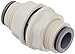 Legris 6316 60 00WP2 LIQUIfit Push-to-Connect Fitting, Inline Bulkhead Union, 3/8