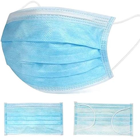50X Medical Surgical Face Masks 95% Filteration Disposable Face Masks with Ear Loop Mouth Masks