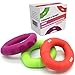 Kidac Grip Strength Trainer Hand Grip Strengthener Rings Ergonomic Silicone Hand Grip Exerciser Strengthen Your Grip and Forearms for Men Women of All Ages (A Set of 3 pcs 30-50 - 70LB)