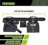 AWP Carpenter Tool Rig with Carry Handles Premium Tool Belt up to 50 Inches view 2