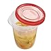 Rubbermaid TakeAlongs Twist & Seal Food Storage Containers, Tint Chili, 4 Cup, 2 Count