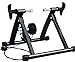 Bike Trainer Stand, Indoor Magnetic Bicycle Exercise Trainer Quiet Noise Reduction Stationary Bike Stand w Wider 8 Levels Resistance/Quick Release and Front Wheel Block