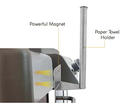 Yukon-Glory-Premium-Magnetic-Mount-Paper-Towel-Holder-for-Grill-Fridge-Truck-or-RV-Superior-Stainless-Steel