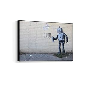 Framed for Living Room Bedroom Banksy Theme for