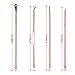 TailaiMei Blackhead Remover Kit, Comedone Extractor Tool Set for Facial Zit Popping, Double-Side 4 Pieces (Rose Gold)