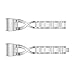 Goorovgi for Fitbit Charge 2 Bands Replacement Metal Band Bracelet Strap Wristband Accessories fot Ftibit Charge 2 Women Men (Silver)