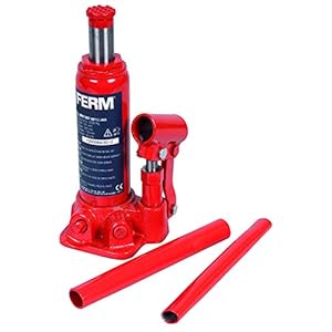 FERM JBM1001 Plastic Bottle Jack 2000 Kg (Red)