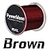 RUNCL PowerMono Fishing Line, Monofilament Fishing Line - Ultimate Strength, Shock Absorber, Suspend in Water, Knot Friendly - Mono Fishing Line (Brown, 3LB(1.4kgs), 300yds)