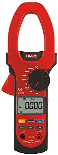 UT208 AC DC 1000A Digital Clamp Meter True RMS ammeter Resistance/Frequency/Temperature/Duty Cycle/Diode Test
