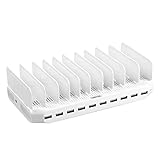 [PowerPort 60W/2.4A Max] UNITEK 10-Port USB Charger...