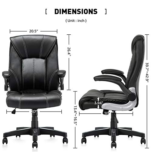 B2C2B Leather Executive Office Chair Computer Desk Chair Ergonomic