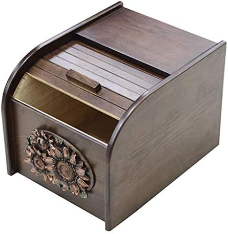 GFE Rice Cylinder,Household Kitchen Sealed Storage Box, Moisture-Proof and Insect-Proof Rice Cylinder Flour Storage Box —Color : Brown, Size : 26x35x24cm