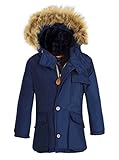 Boy's Winter Coats Insulated Jackets with Fleece Lined Hood