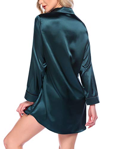 green satin nightdress
