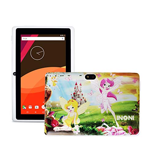 INONI Kids Tablet Lion and Fairies Design, Android 6.0, 7 Inch IPS, 1024×600 HD Display, Quad Core, Children Tablet, 2GB RAM + 16GB ROM, with WiFi, Dual Camera, Bluetooth (Fairies)