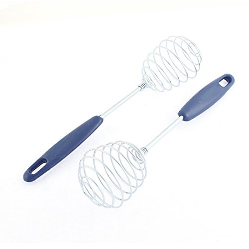 Click Here to See More Images eDealMax Manuale in Acciaio INOX Delle famiglie 2pcs Egg Blender Mixer Sbattere Beater