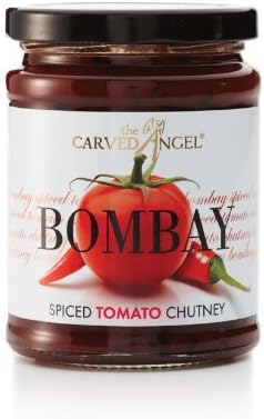 The Carved Angel - Bombay, Spiced Tomato Chutney - Spice to any Curry - Perfect for Stir Fry, Noodles and Rice - Chicken, Pork or Beef Dishes - 320g