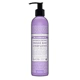 Dr. Bronner's & All-One Organic Lotion for Hands & Body, Lavender Coconut, 8-Ounce Pump Bottles (Pack of 2)
