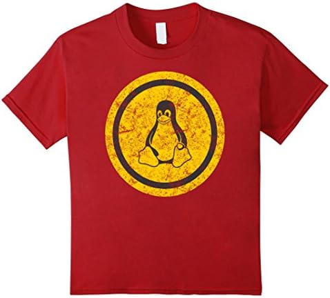 Kids LINUX T-SHIRT ORIGINAL LINUX GEEK GIFT SHIRT 10 Cranberry