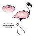 LIFFY Metal Flamingo Wall Decor Outdoor Hanging Art Glass Garden Decorations for Bathroom