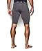 Under Armour Men's HeatGear Armour Compression Shorts – Long, Carbon Heather/Black, Large