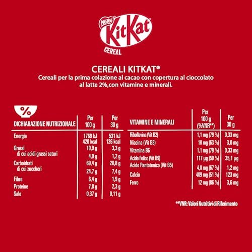 Cereali Integrali Gusto Cioccolato e Wafer 330g