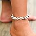 Simsly Boho Anklet Bracelet with Shell Beach Beaded Ankle Chain for Women and Girls JL-0114 1PC