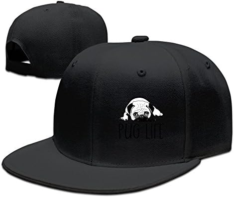 Pug Life Rap Baseball Style Hats Caps For Mens/Womens Black