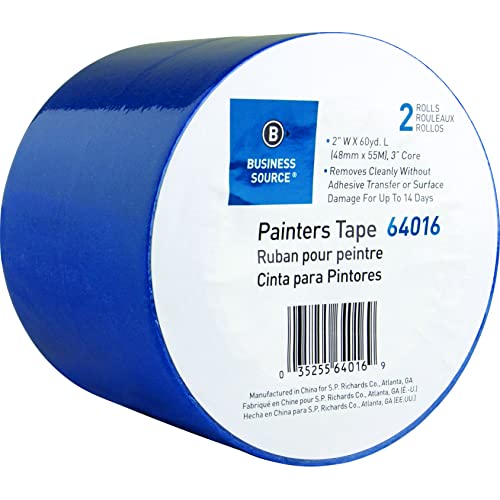 Painter Tape, Blue Painter's Tape, 2 Inch Wide Rolls, MultiSurface