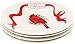 Lenox Winter Greetings Carved Accent Plates (Set of 4), Ivory