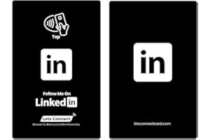 LinkedIn Business Card (Simple) NFC Enabled | Just Tap | Smart Networking Card with Advanced NFC Technology